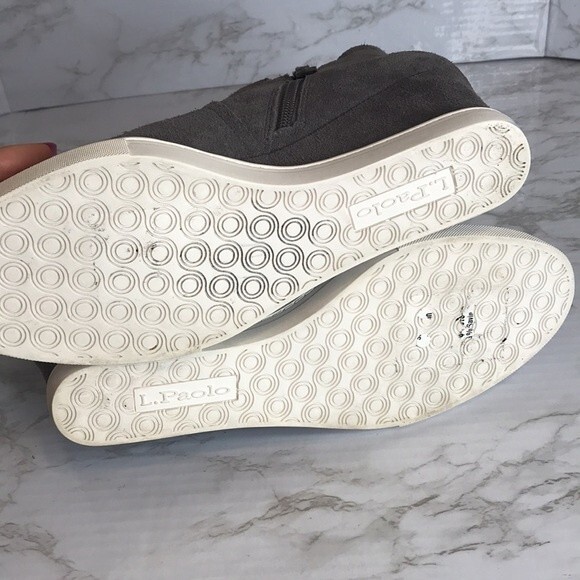 Linea Paolo ladies gray suede wedge ankle boots sneakers shoes size 9 - Picture 8 of 11